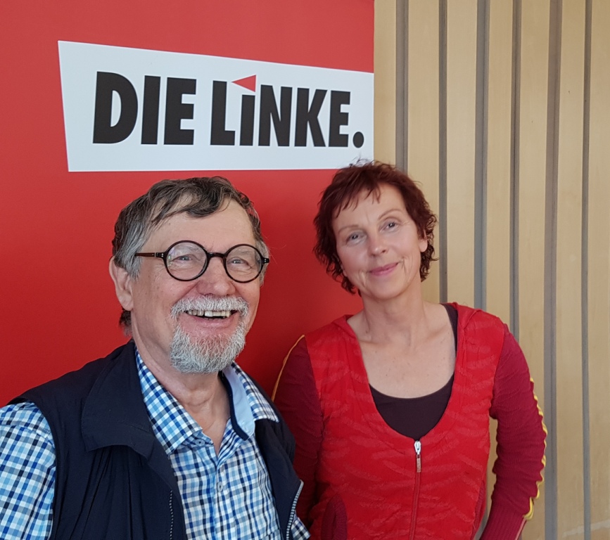 MdB Sabine Leidig und Gerhard Unger